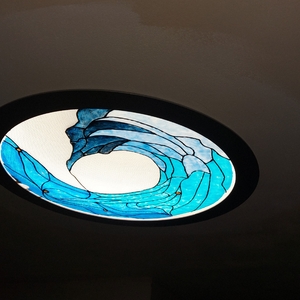 Světlovod SLS 600, Malovaný výjev na skle KRIZET